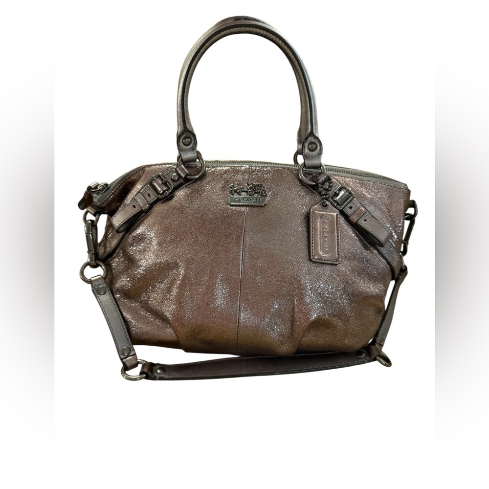 Coach Sophia Madison Metallic Leather Shoulder Bag—2010